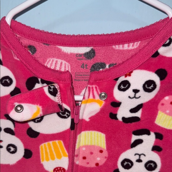 Carter's Pink Panda and Cupcake Footie - Picture 4 of 11